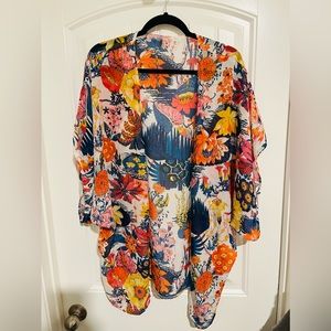 Floral Print Kimono. One Size